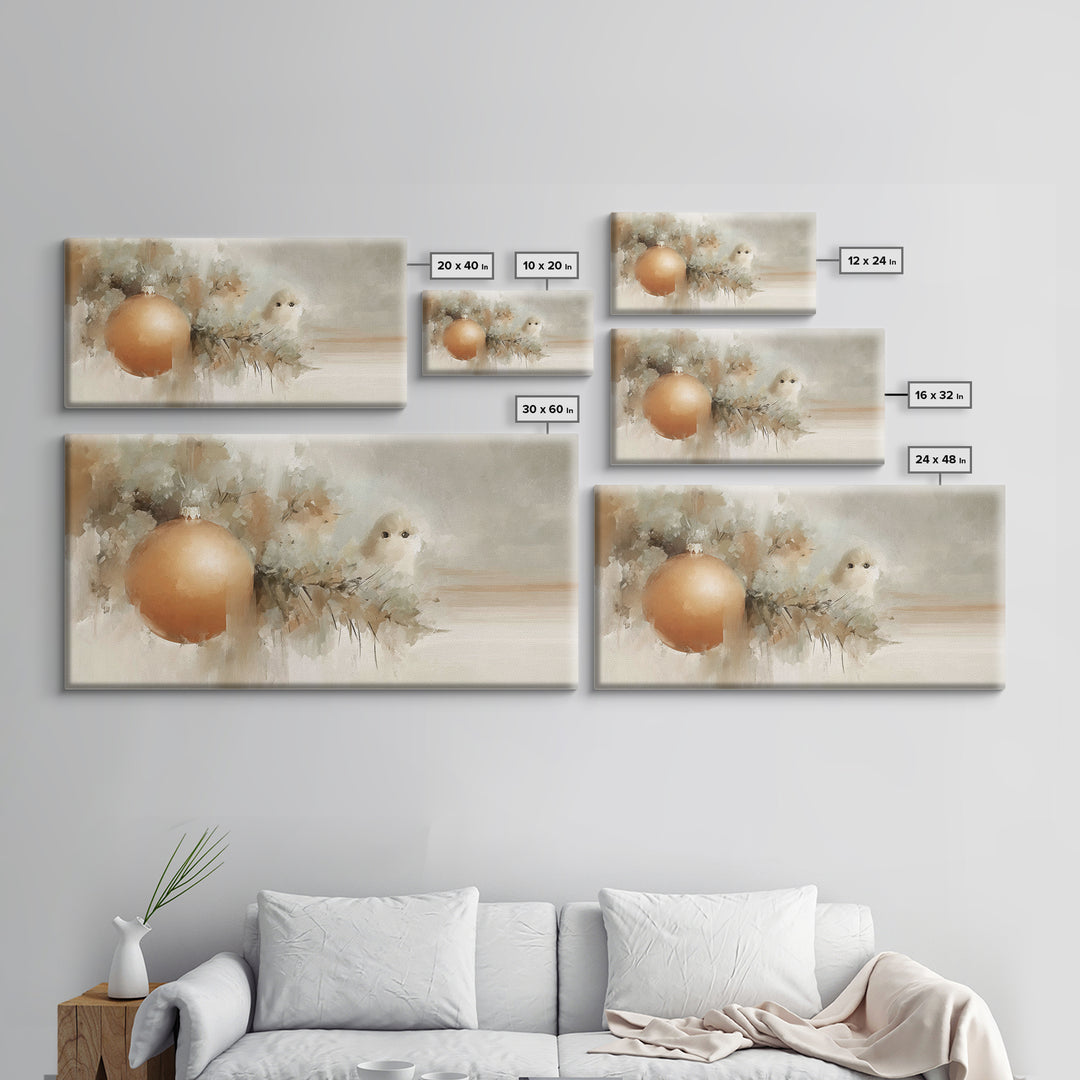 Winter Blessing – Framed Canvas Print – Christian Christmas Art – Christmas Art Prints – White Christmas Art – Framed Christmas Art – Chris