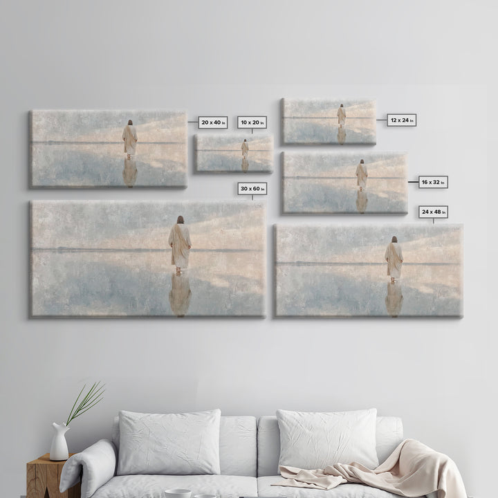 Path Of Grace | Framed Canvas Print | Christian Wall Art | Christian Art | Modern Christian Painting | Jesus Canvas Art | Christian Art Can