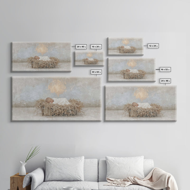 Star Of Mercy – Framed Canvas Print – Christian Christmas Art – Jesus Painting – Christian Wall Art – Christmas Canvas Wall Art – Christian