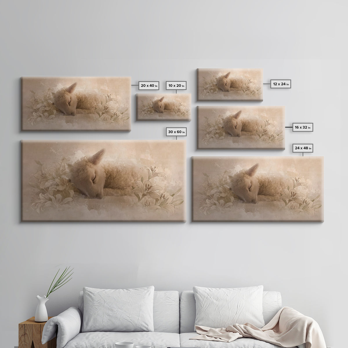Restful Grace – Framed Canvas Print – Christian Art Canvas – Christian Art Print – Christian Wall Art – Subtle Christian Art – Christian Gi