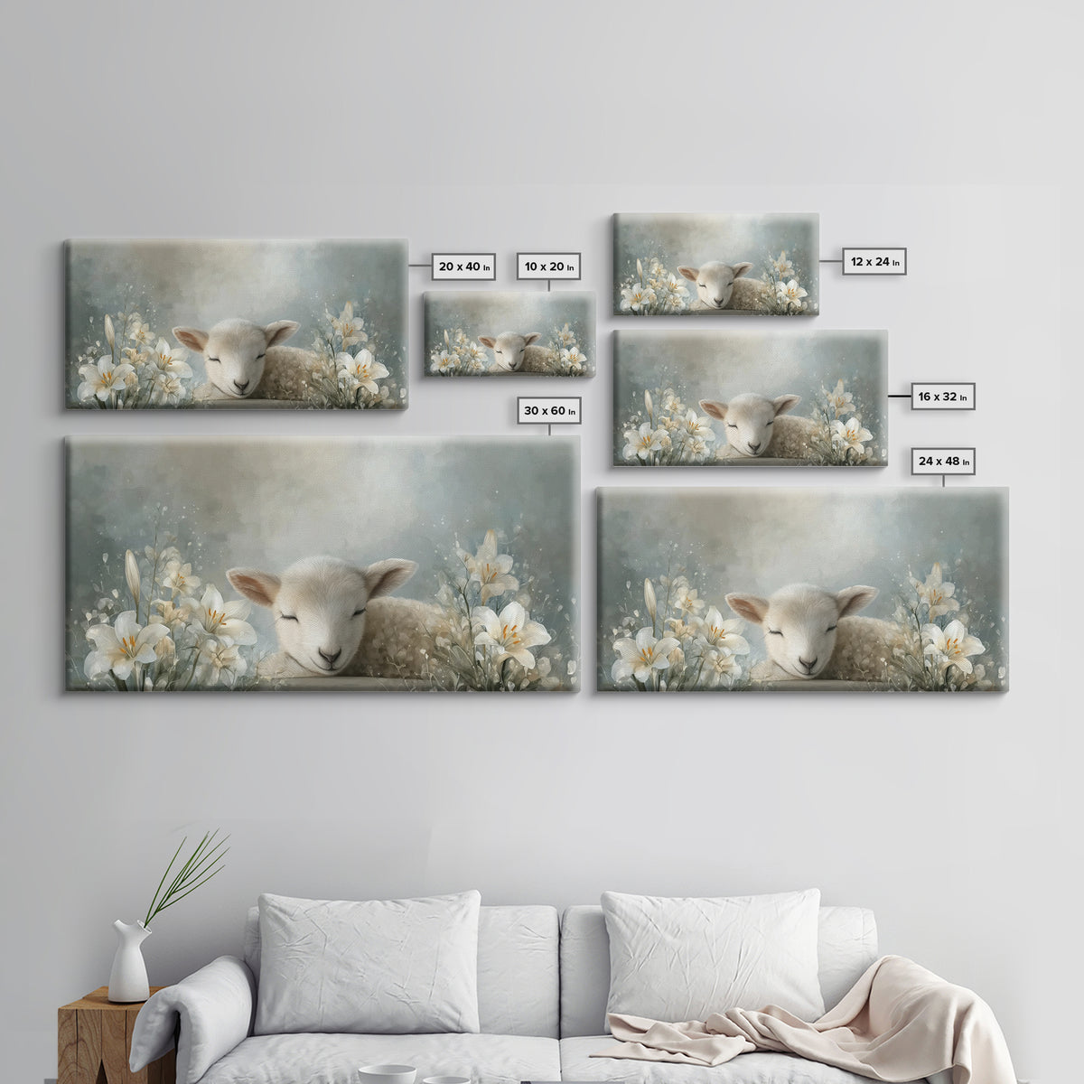 Heaven’s Innocence – Framed Canvas Print – Christian Wall Art – Christian Art Print – Christian Art Canvas – Modern Christian Art – Christi