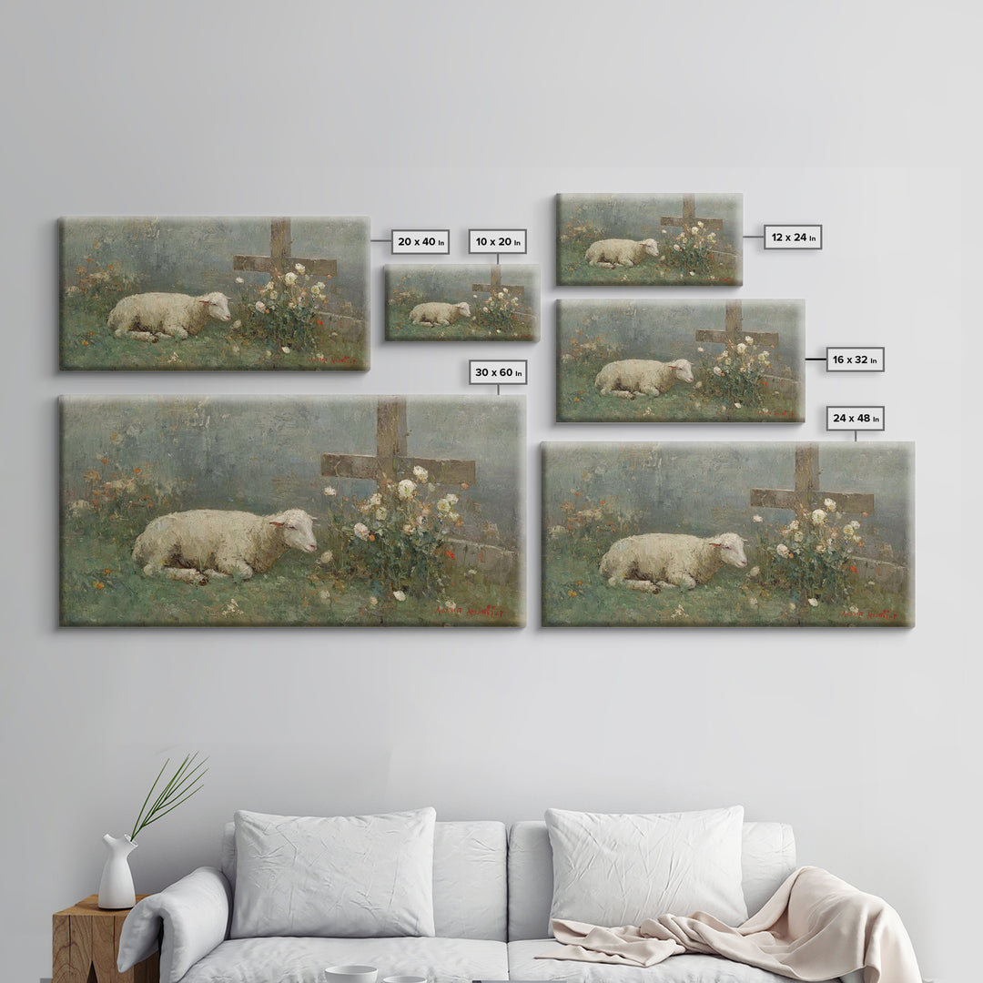 Cross Of Comfort – Framed Canvas Print – Christian Wall Art – Christian Art Print – Christian Art Canvas – Modern Christian Art – Christian