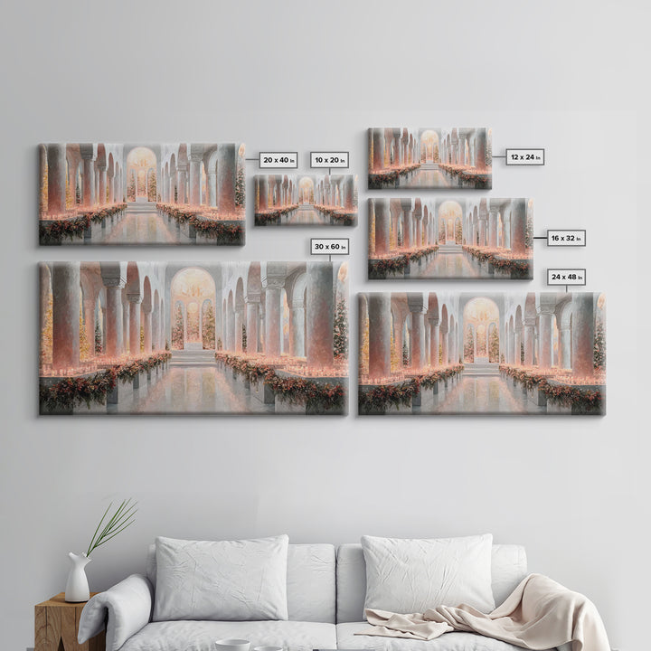 Holy Advent Glow | Framed Canvas Print | Christian Art Print | Christmas Wall Art | Framed Christmas Art | Christian Christmas Art | Christ