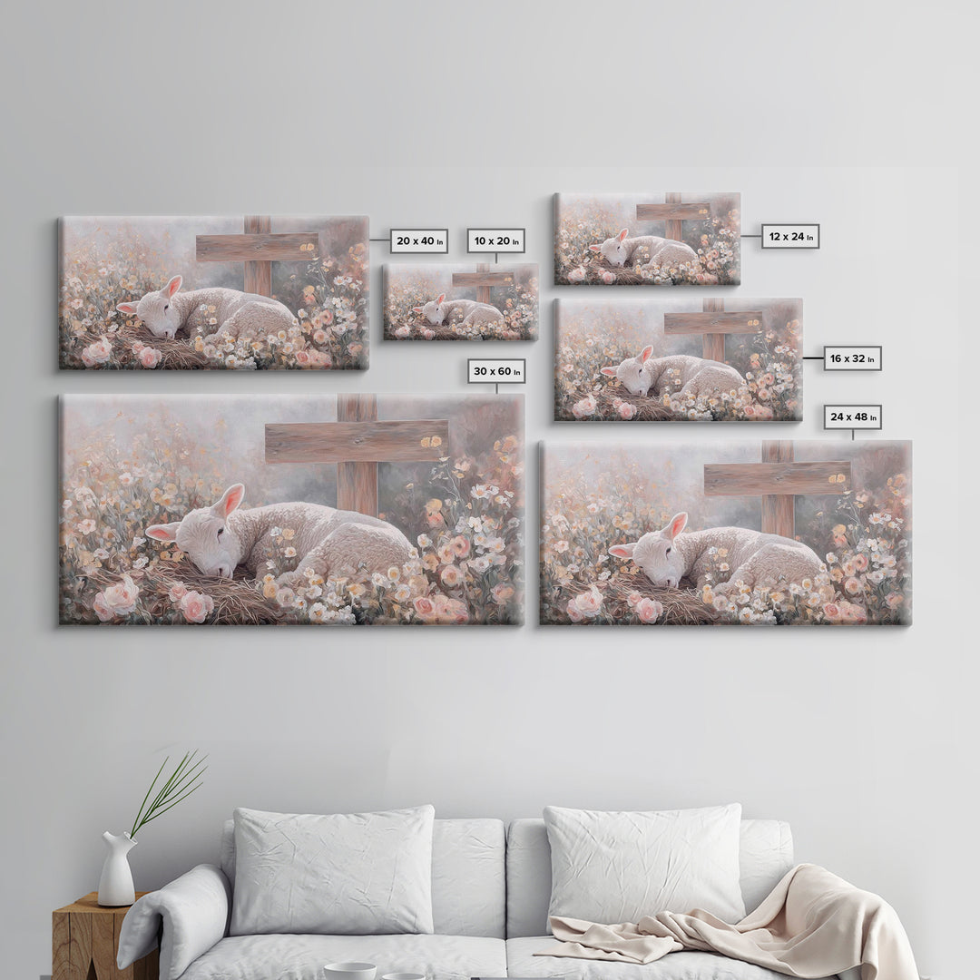 Easter Promise – Framed Canvas Print – Christian Wall Art – Christian Art Canvas – Christian Art Print – Modern Christian Painting – Christ