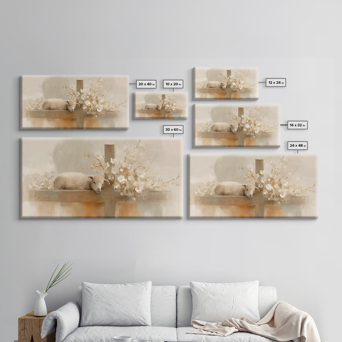 Calm Redemption – Framed Canvas Print – Christian Art Canvas – Christian Paintings – Christian Wall Art – Subtle Christian Art – Christian