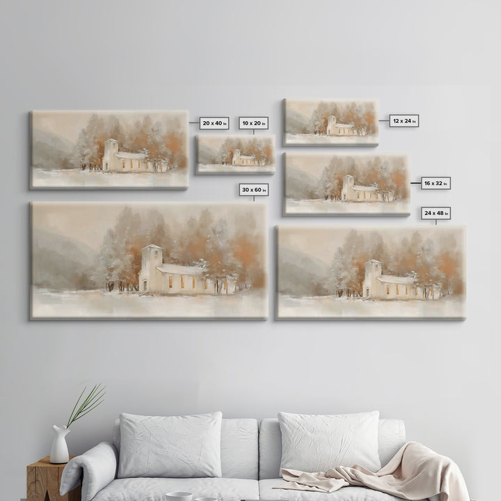 Sacred Stillness – Framed Canvas Print – Christian Art – Christian Wall Art – Vintage Christian Art – Christian Art Print – Christmas Wall