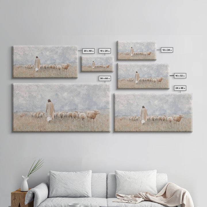 Fields Of Mercy – Framed Canvas Print – Christian Paintings – Christian Wall Art – Jesus Canvas Art – Christian Art Work – Modern Christian