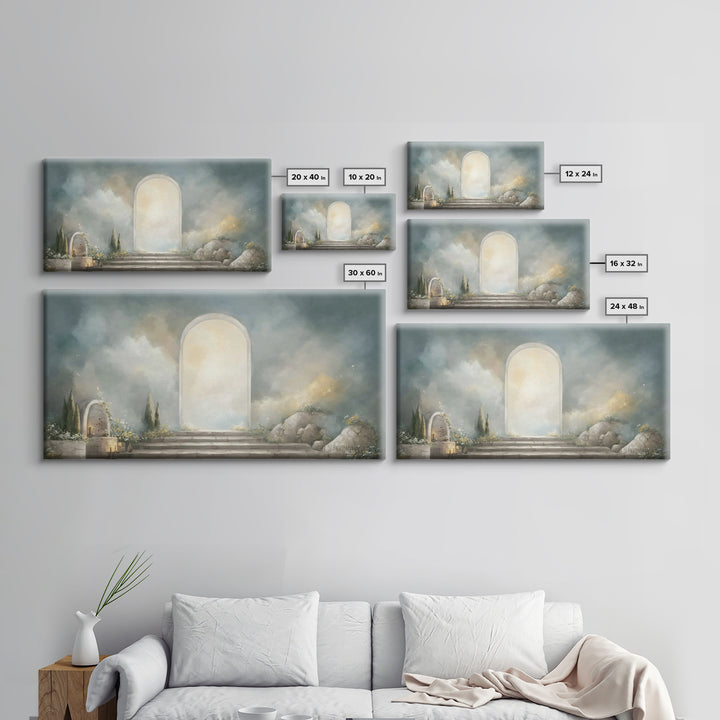 Heaven’s Gate – Framed Canvas Print – Christian Art Canvas – Christian Wall Art – Subtle Christian Art – Christian Decoration – Christian A