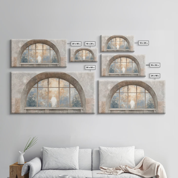 Radiant Window – Framed Canvas Print – Christian Wall Art – Christian Art Print – Subtle Christian Art – Christian Art Canvas – Christian D