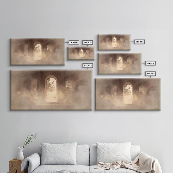 Hallowed Passage – Framed Canvas Print – Christian Art Canvas – Christian Wall Art – Moody Christian Art – Christian Decoration – Christian