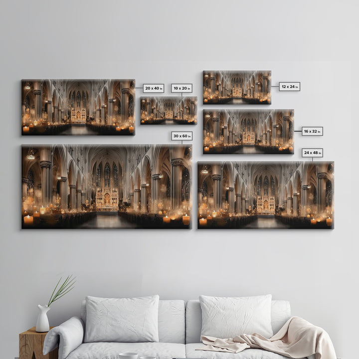 Majestic Nativity Hall | Framed Canvas Print | Christian Art | Christmas Art Prints | Christian Christmas Decorations | Framed Christmas Ar