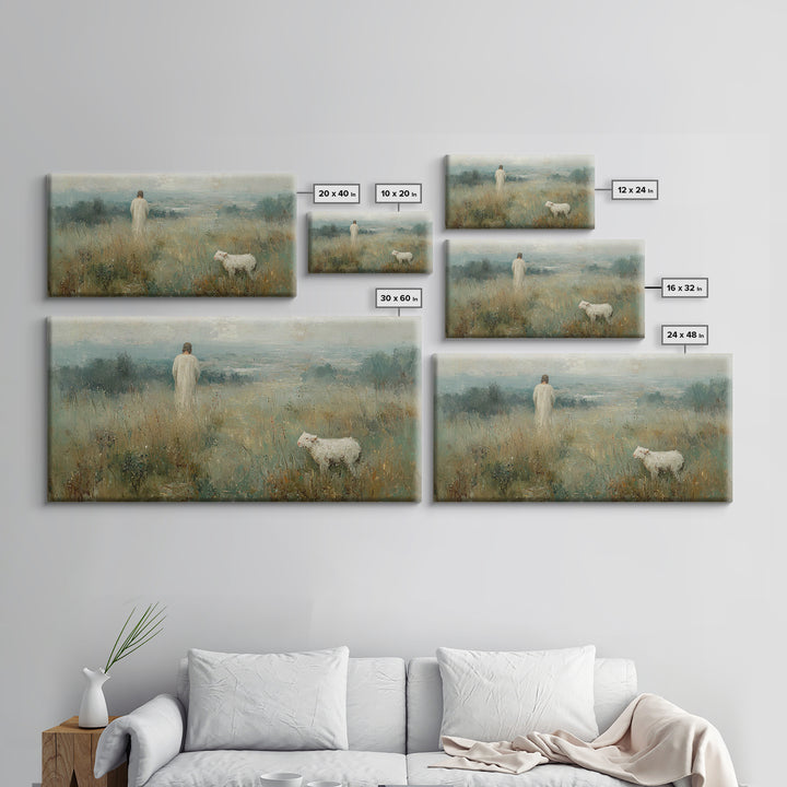 Autumn Mercy, Framed Canvas Print, Christian Art Canvas, Christian Wall Art, Jesus Painting, Christmas Art, Christian Decor, Faith Art