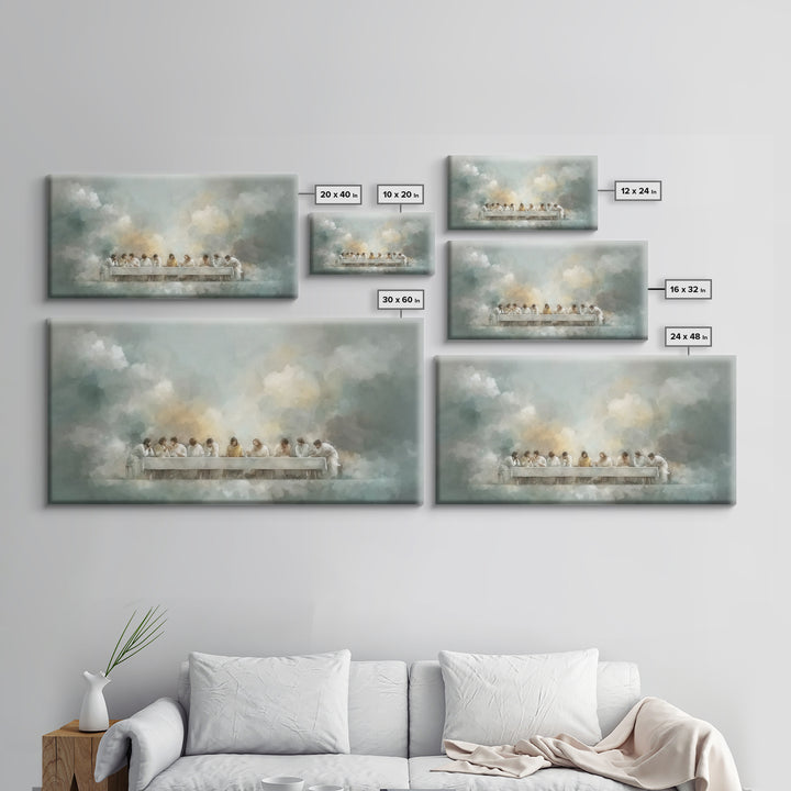 Eternal Supper Peace | Framed Canvas Print | Christian Art | Christian Art Canvas | Christian Wall Art | Jesus Painting | Christian Gift