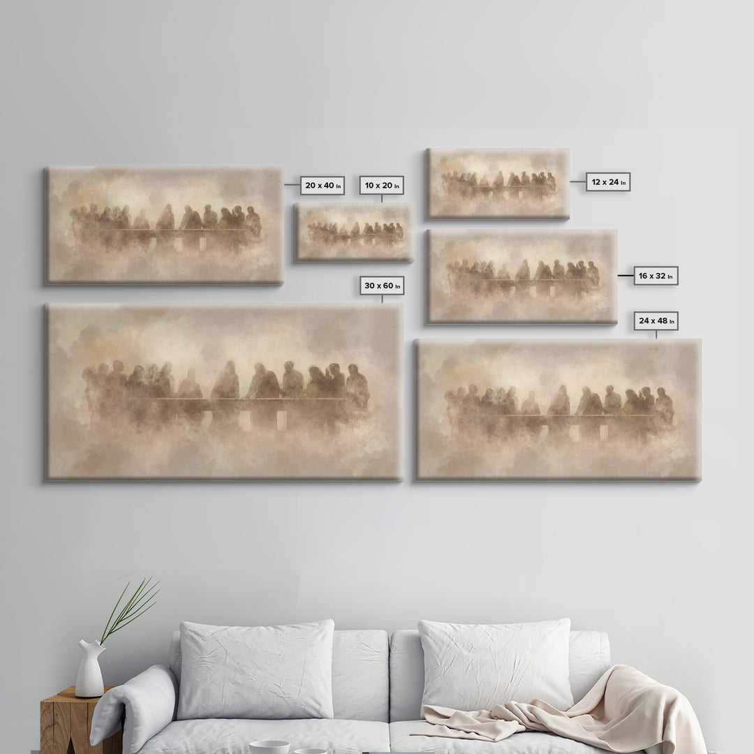 Lasting Covenant Glow, Framed Canvas Print, Christian Wall Art, Jesus Painting, Christian Art Canvas, Christian Art, Christian Gift Ideas