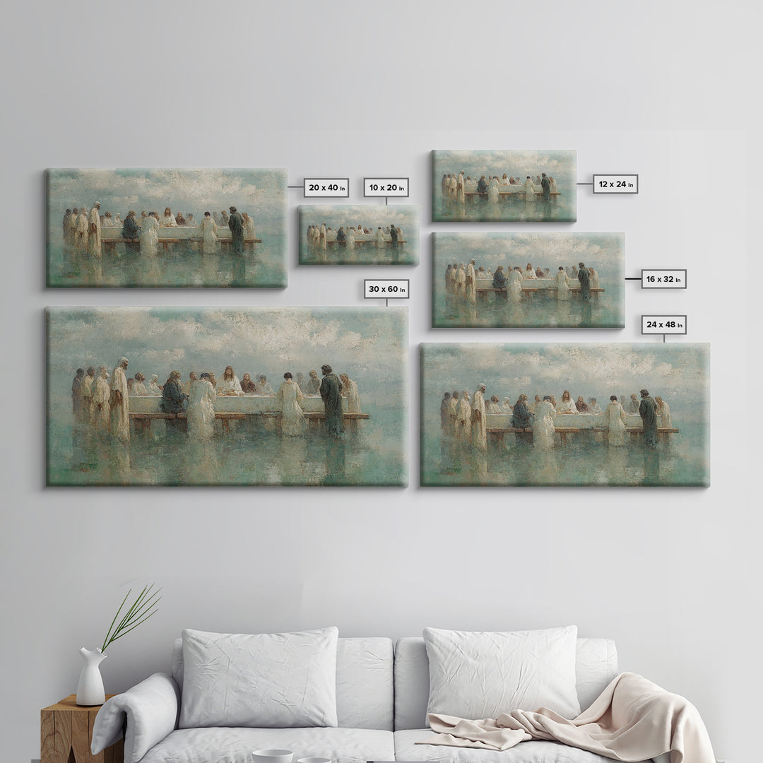 Sacred Fellowship Sky | Framed Canvas Print | Christian Art Canvas | Jesus Painting | Christian Wall Art | Christian Art | Christian Decor