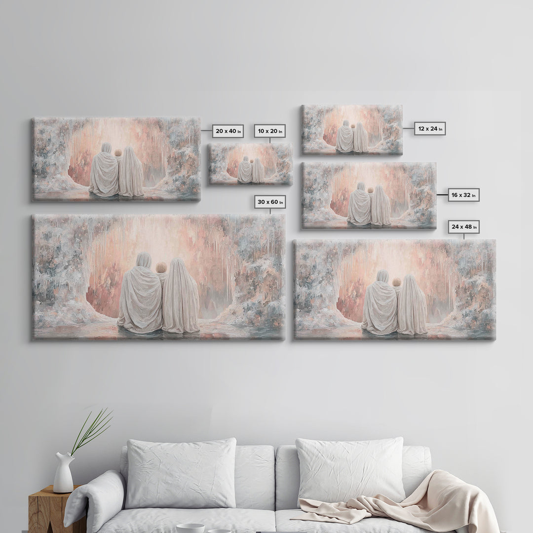Sacred Gathering | Framed Canvas Print | Christian Christmas Art | Christian Art | Christian Art Canvas | Christian Wall Art | Christmas Ar