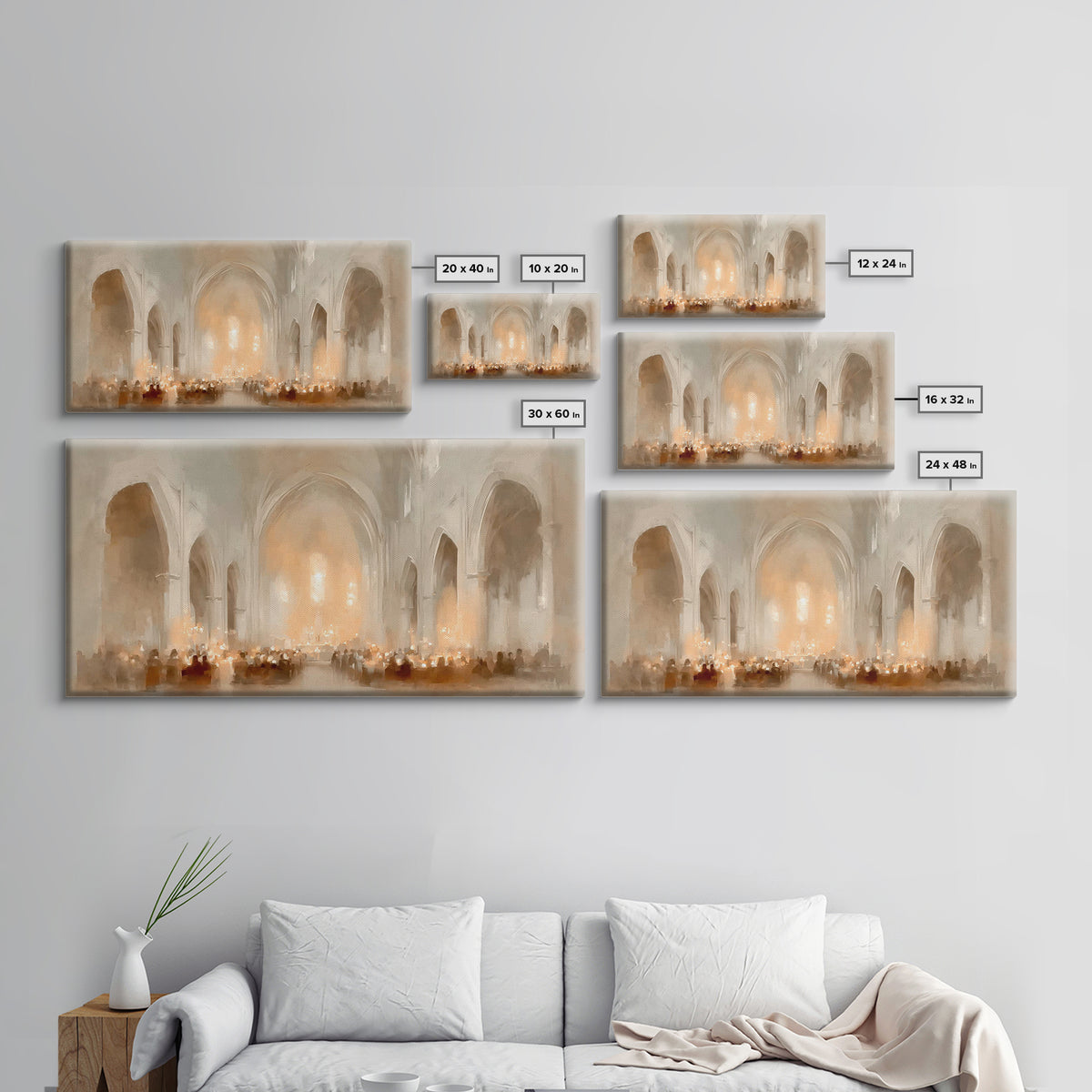Sanctuary of Hope | Framed Canvas Print | Christian Art Canvas | Christian Wall Art | Christmas Art Prints | Christian Christmas Decor | Mo