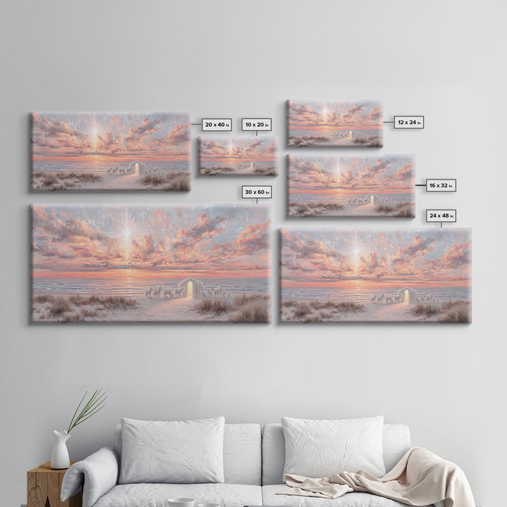 Star of Dawn – Framed Canvas Print – Christian Wall Art – Christmas Art Prints – Christian Christmas Art – Christian Art Canvas – Christian