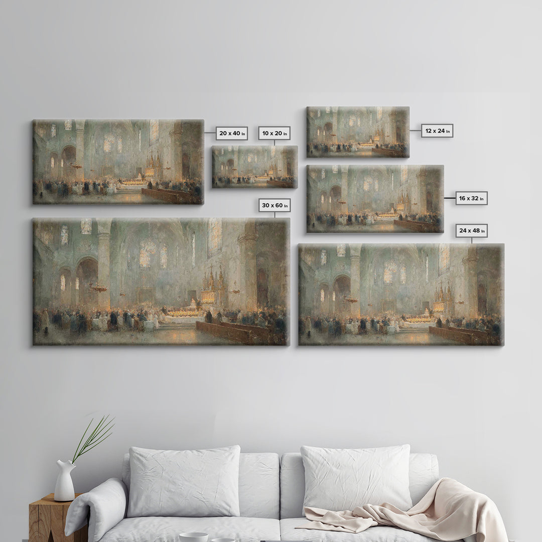 Gathered In Light – Framed Canvas Print – Christmas Wall Art – Christian Art – Christian Art Canvas – Christian Christmas Decorations – Vin