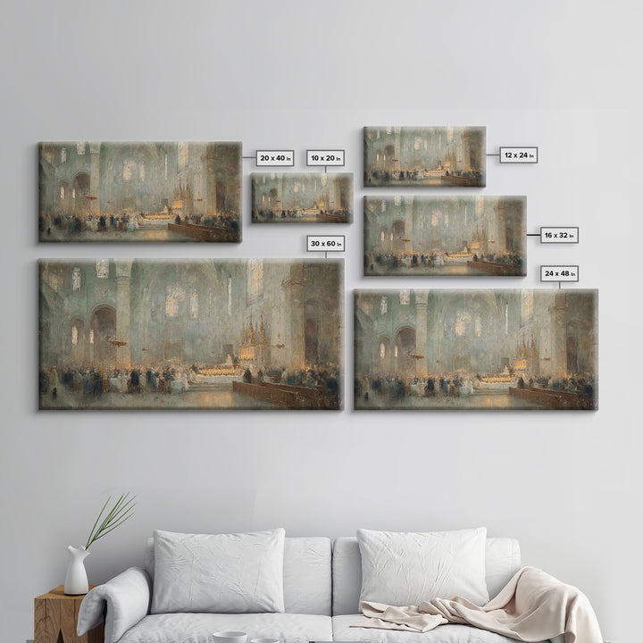 Gathered In Light – Framed Canvas Print – Christmas Wall Art – Christian Art – Christian Art Canvas – Christian Christmas Decorations – Vin