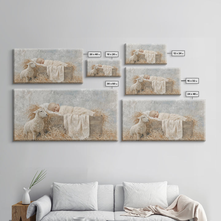 Holy Rest – Framed Canvas Print – Christian Art Print – Christian Wall Art – Jesus Christmas Art – Christmas Art Work – Christian Gift Idea