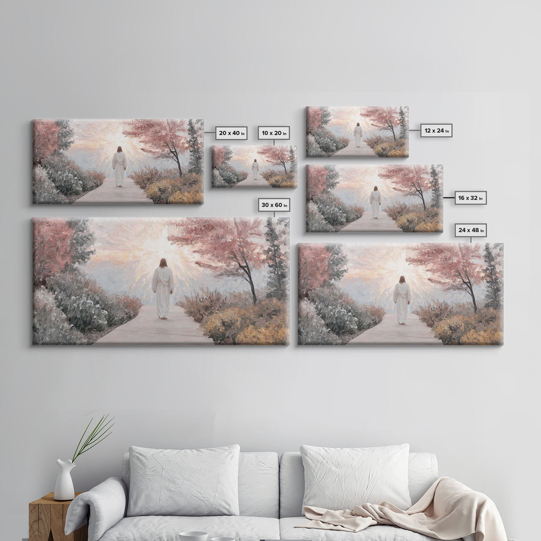 Radiant Dawn | Framed Canvas Print | Christian Art Canvas | Jesus Painting | Christian Christmas Art | Christian Wall Art | Modern Christia