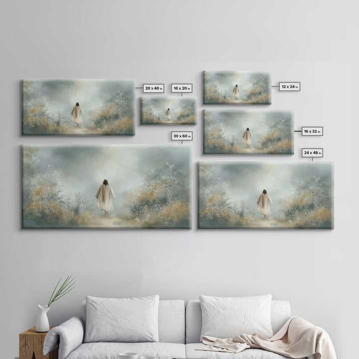 Heavenly Ascent – Framed Canvas Print – Christian Art – Christian Wall Art – Jesus Painting – Christian Art Canvas – Subtle Christian Art