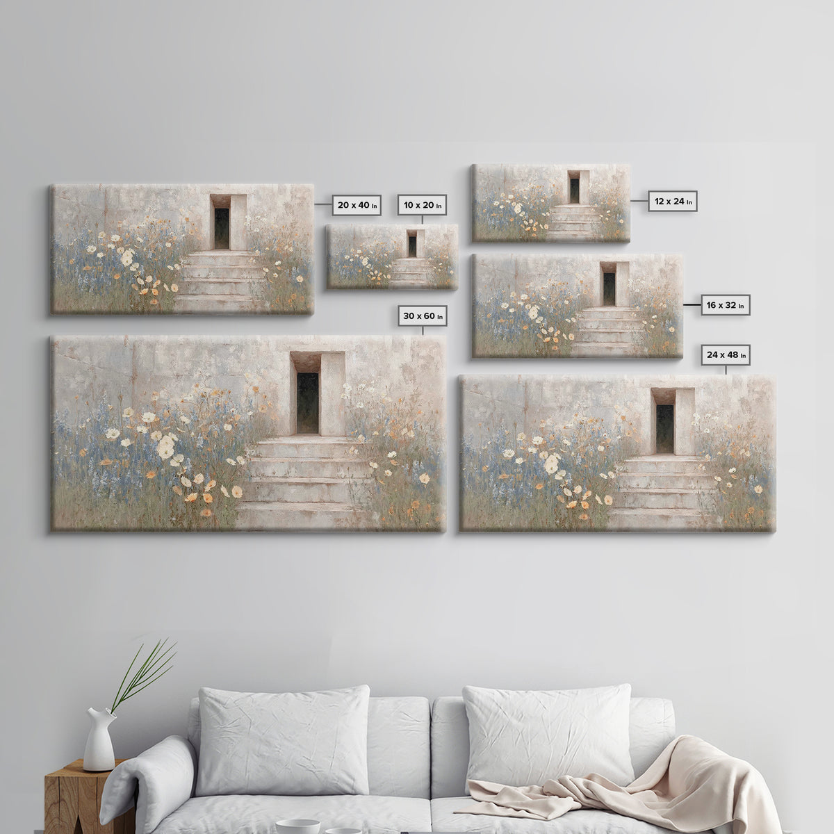 Morning Grace, Framed Canvas Print, Christian Wall Art, Christian Art Canvas, Christian Decor, Christian Art, Subtle Christian Art