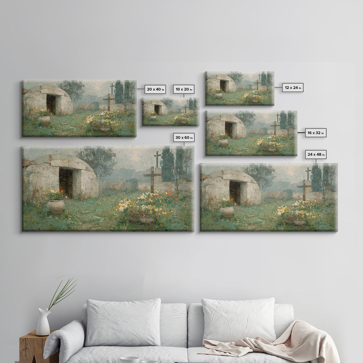 Risen Morning – Framed Canvas Print – Christian Wall Art – Christian Art Canvas – Christian Decor – Christian Art – Modern Christian Art