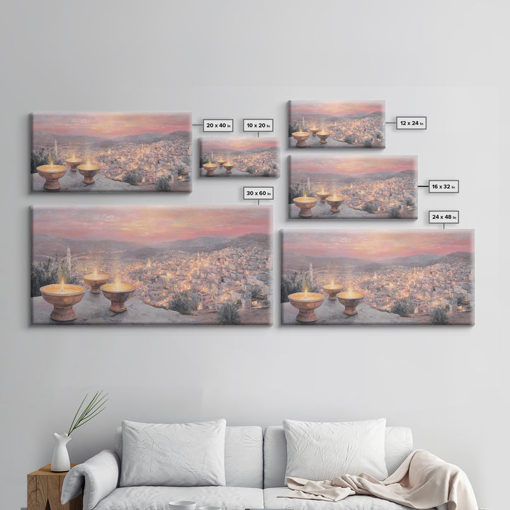 Starry Dwelling – Framed Canvas Print – Christian Wall Art – Christian Art Canvas – Christian Christmas Art – Christian Gift – Jesus Wall A
