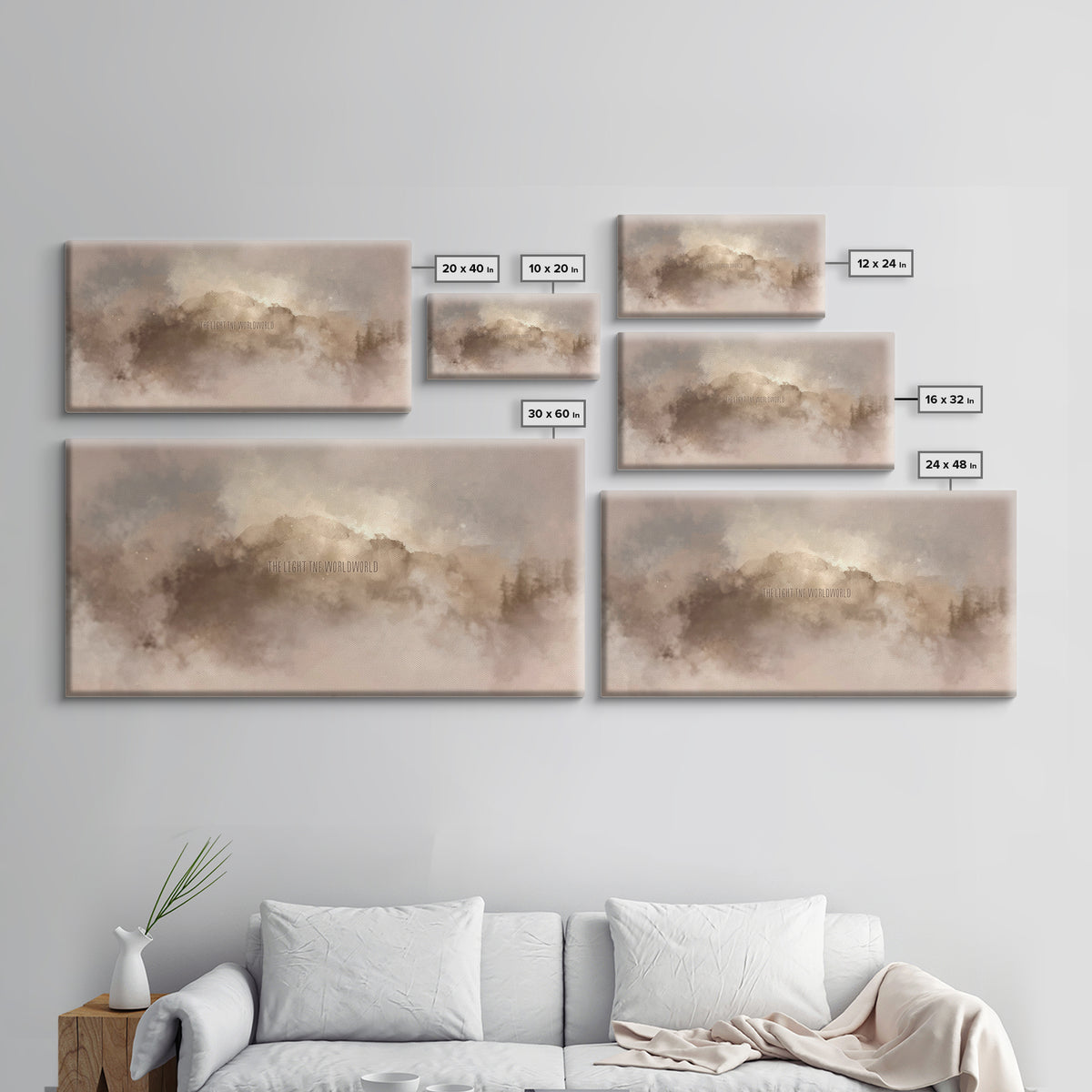 Dawn Of Glory | Framed Canvas Print | Christian Wall Art | Christian Art Print | Christmas Art | Moody Christian Art | Christian Christmas