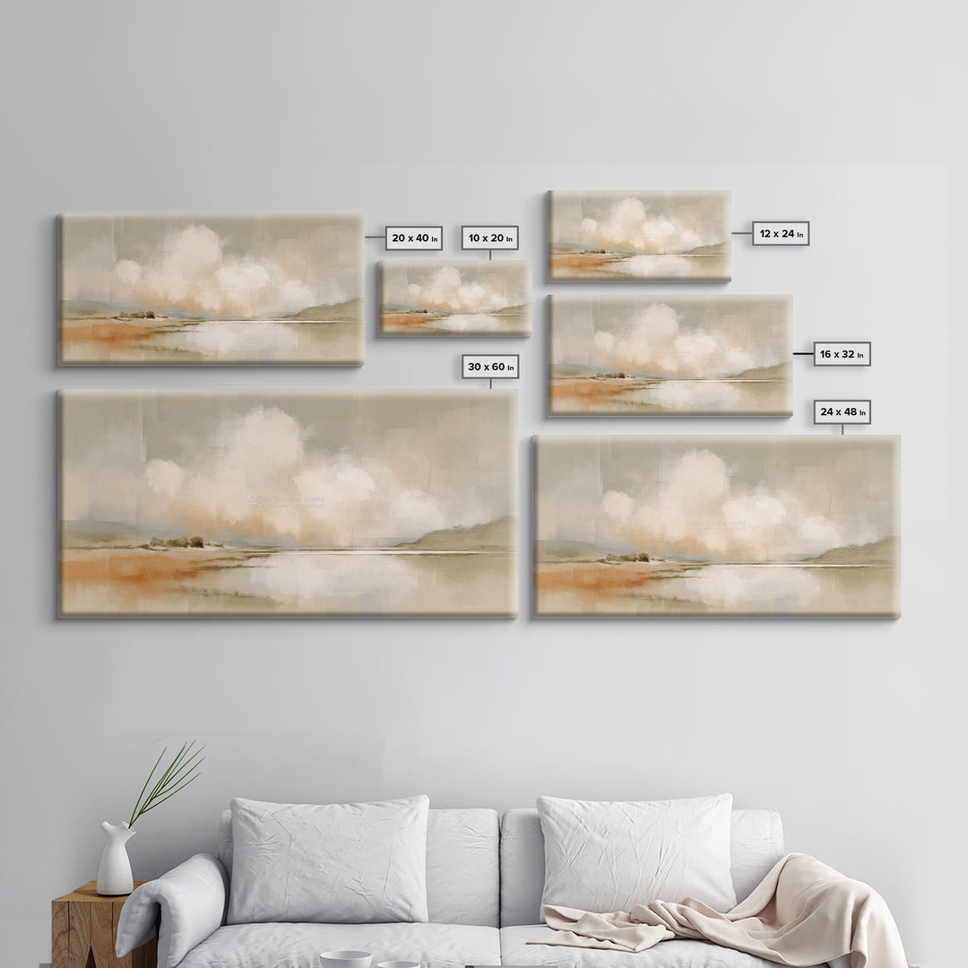 Peaceful Meadow | Framed Canvas Print | Christian Wall Art | Christian Art Canvas | Christian Art Print | Subtle Christian Paintings | Chri