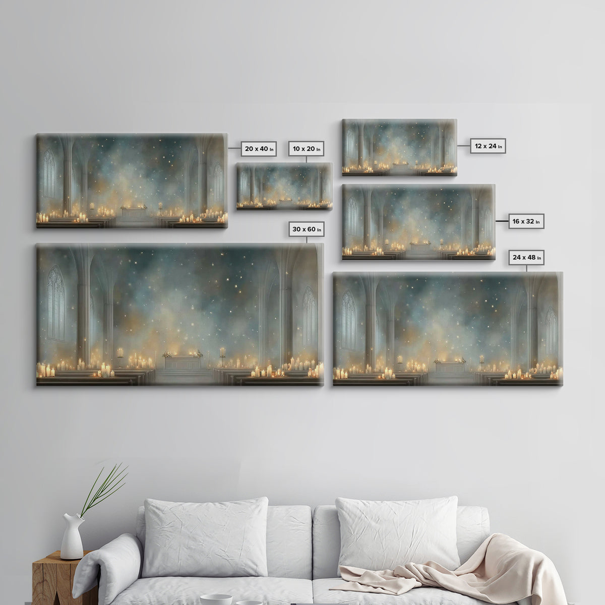 Sanctuary Light, Framed Canvas Print, Christian Wall Art, Christian Art Canvas, Christian Christmas Decor, Christian Gift Ideas, Christian