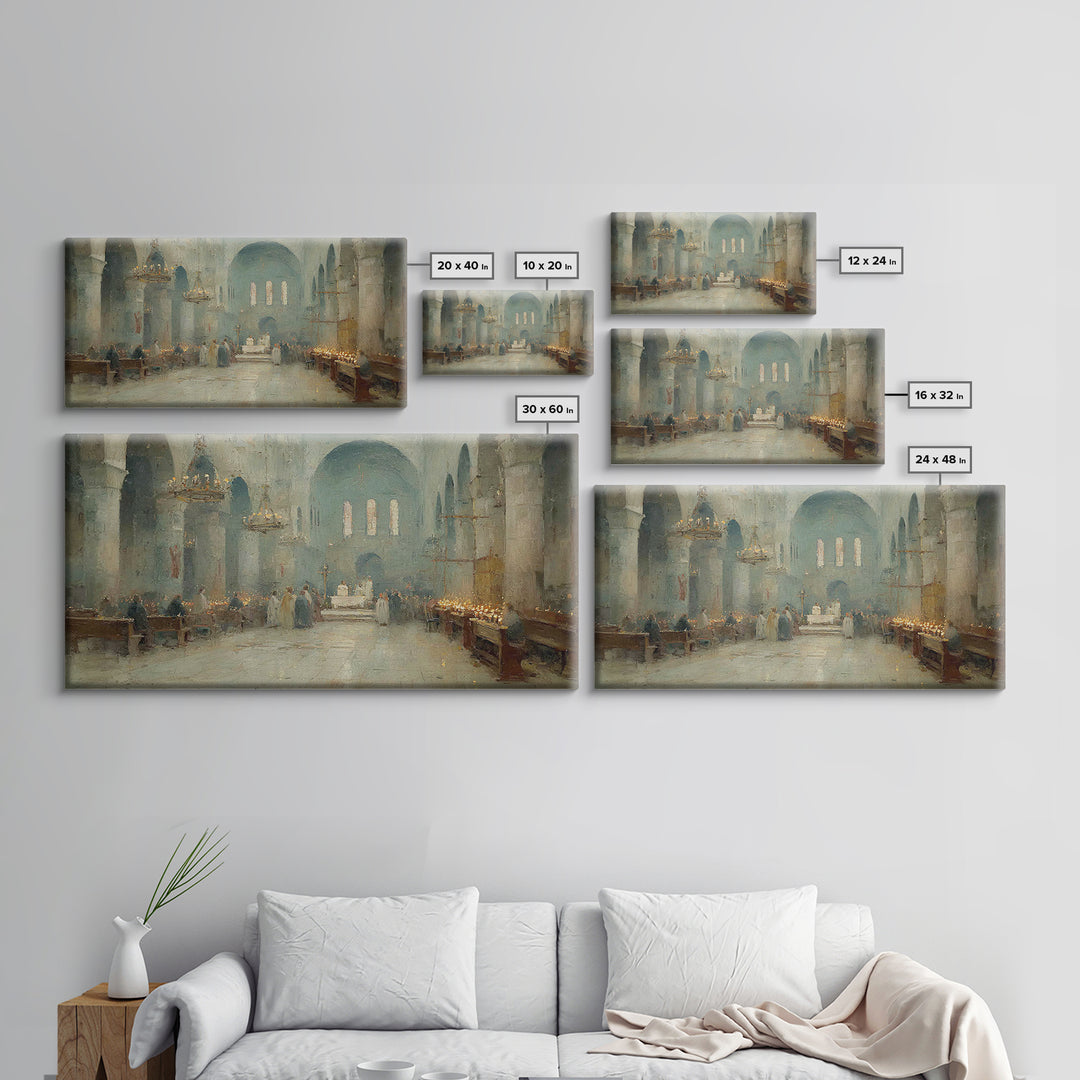 Holy Gathering | Framed Canvas Print | Christian Wall Art | Christian Art Canvas | Christian Art Painting | Christian Christmas Art | Chris