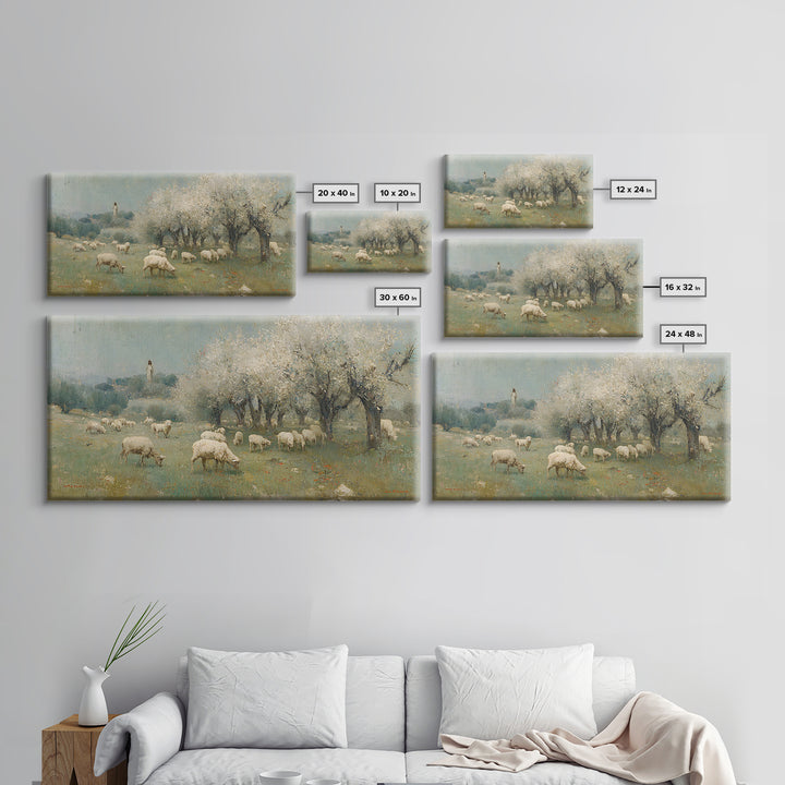 Blooming Quietude , Framed Canvas Print, Christian Art Canvas, Christian Wall Art, Christian Christmas Art, Jesus Painting, Christian Decor