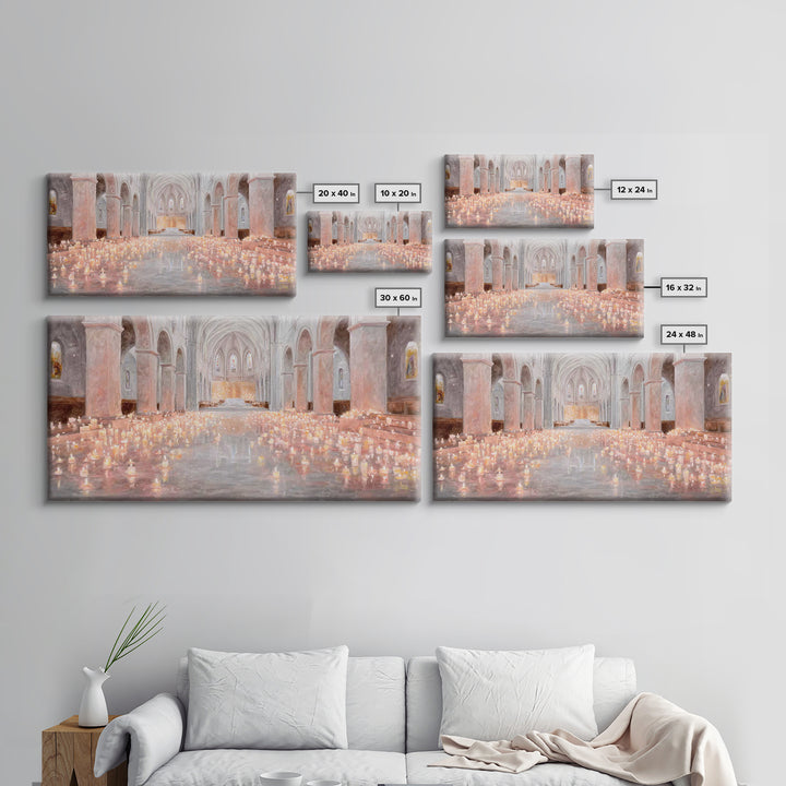 Sanctuary Of Light – Framed Canvas Print – Christian Wall Art – Christian Art Canvas – Christmas Art – Jesus Painting – Christian Decoratio