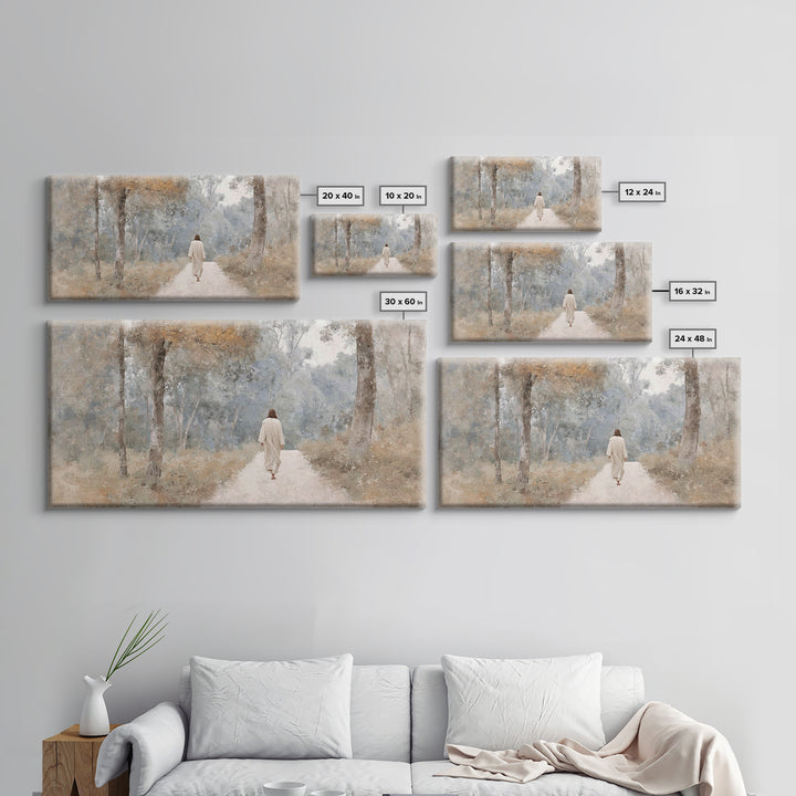 Morning Ascend | Framed Canvas Print | Christian Art Canvas | Christian Painting | Subtle Christian Art | Jesus Wall Art