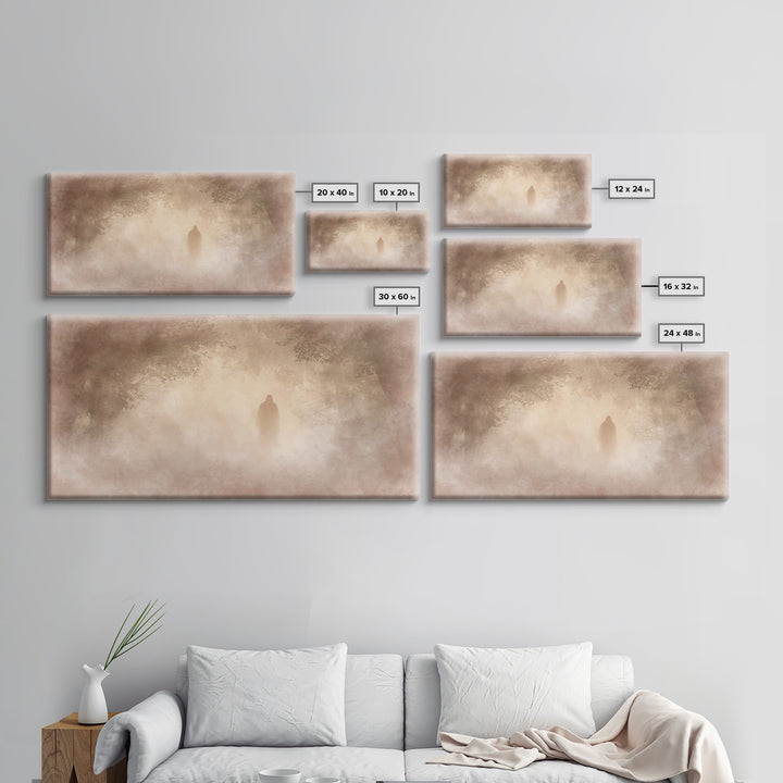 Dawn Of Hope – Framed Canvas Print – Christian Wall Art – Moody Christian Art – Christian Art Canvas – Jesus Painting – Christmas Art Print