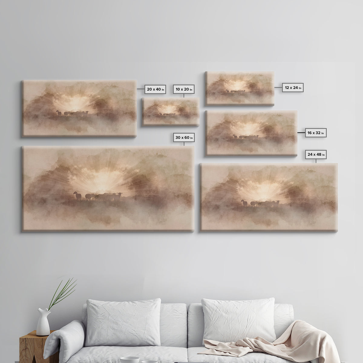 Rays Of Promise – Framed Canvas Print – Christian Art Canvas – Christian Wall Art – Moody Christian Art – Christian Christmas Art – Christi