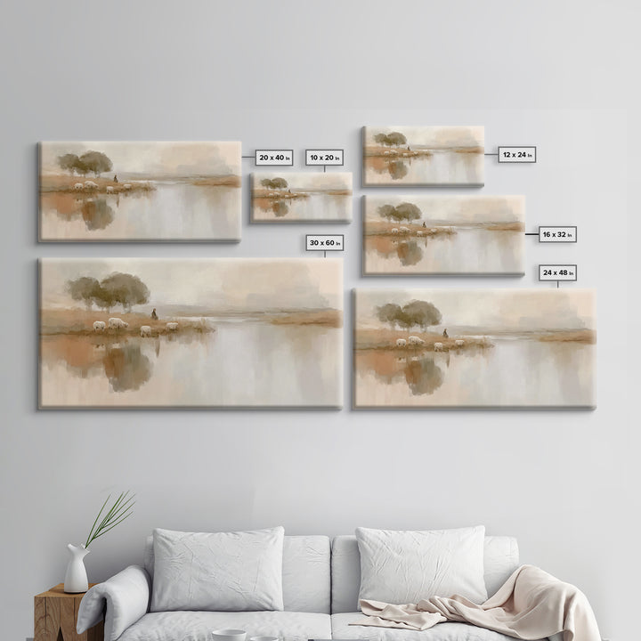 Fields Of Mercy, Framed Canvas Print, Christian Art Canvas, Christian Wall Art, Christian Christmas Art, Jesus Painting, Christmas Art Prin