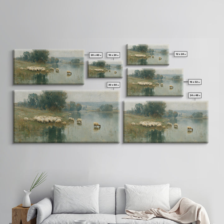 Still Waters Peace | Framed Canvas Print | Christian Wall Art | Christian Art Canvas | Christian Art | Christian Paintings | Christian Deco