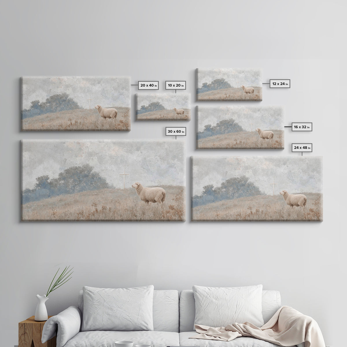 Heavenly Ascent, Framed Canvas Print, Christian Wall Art, Christian Art Canvas, Christian Christmas Art, Christian Art Work, Christian Deco