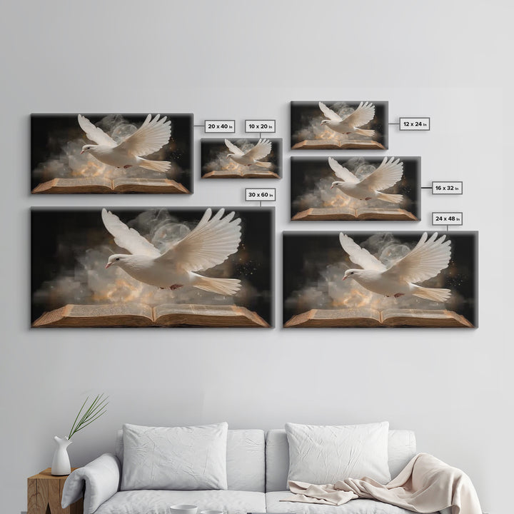 Spirit Fire – Framed Canvas Print – Christian Wall Art – Christian Art Canvas – Jesus Painting – Christian Art Gift – Moody Christian Art