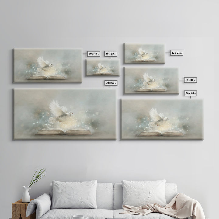 Holy Illumination – Framed Canvas Print – Christian Wall Art – Christian Art Canvas – Minimalist Christian Art – Christian Painting – Chris