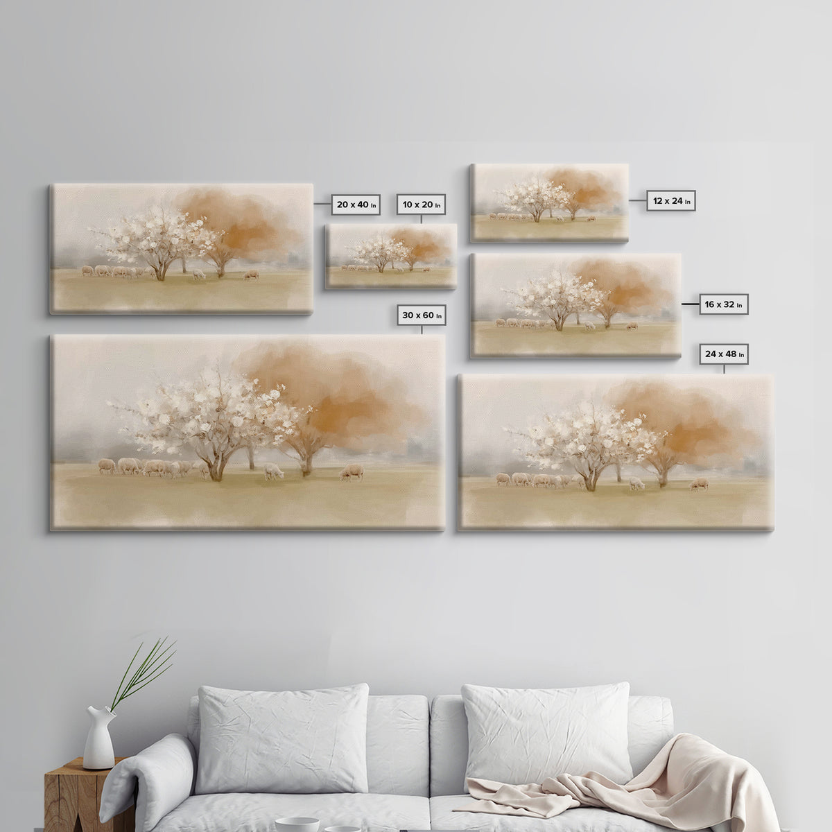 Orchard Of Faith – Framed Canvas Print – Christian Art Canvas – Christian Wall Art – Christian Christmas Art – Jesus Painting – Christmas A