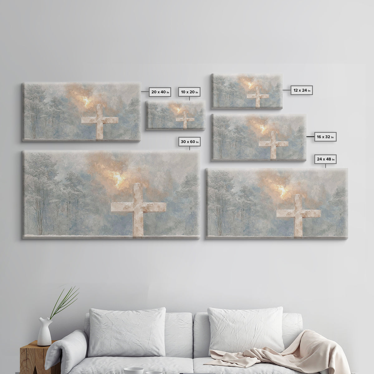 Holy Dawn – Framed Canvas Print – Christian Wall Art – Christian Art Canvas – Christmas Art – Christian Christmas Art – Subtle Christian Ar