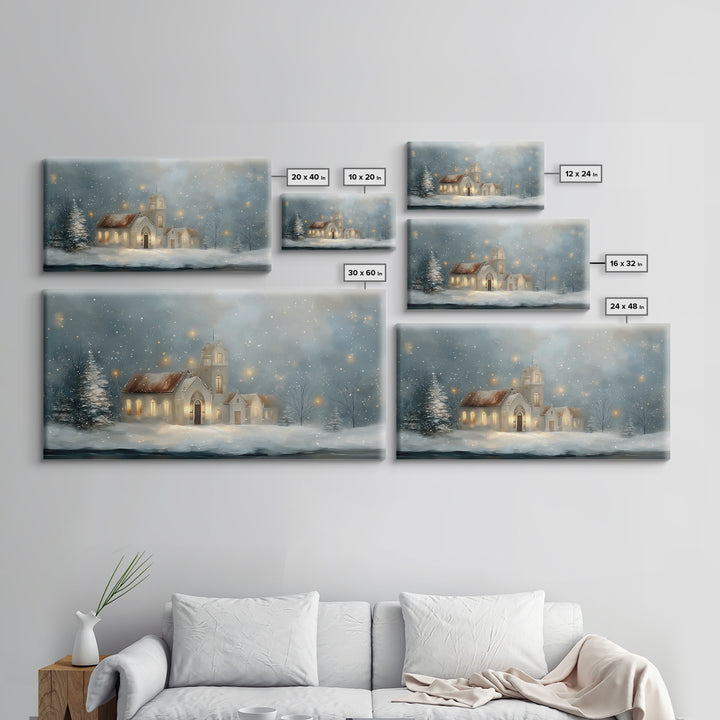 Cathedral Of Light – Framed Canvas Print – Christian Art Canvas – Modern Christian Art – Christmas Wall Art – Christian Gift – Christian De