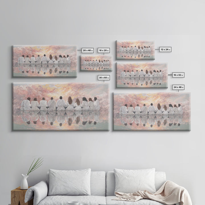 Dawn Of Grace | Framed Canvas Print | Christian Art Canvas | Christian Wall Art | Unique Christian Art | Jesus Painting | Christmas Art