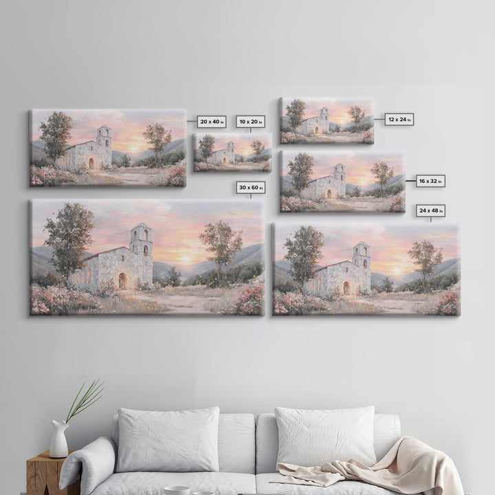 Radiant Chapel – Framed Canvas Print – Christian Art Work – Christian Wall Art – Modern Christian Art – Jesus Art Print – Christmas Art Pri