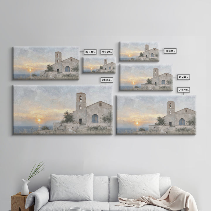 Hillside Sanctuary – Framed Canvas Print – Christian Art Canvas – Christian Wall Art – Christian Art Print – Christmas Wall Art – Unique Ch
